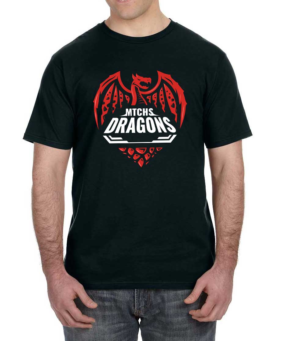 MTCHS DRAGONS printed tee