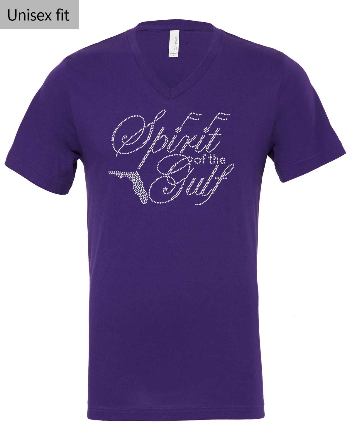 Spirit of the Gulf Chorus Rhinestone Unisex Fit V-neck