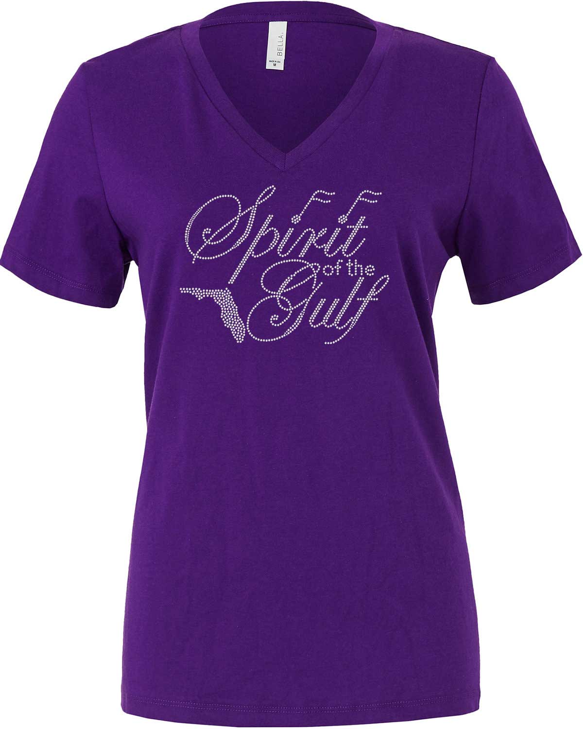 Spirit of the Gulf Chorus Rhinestone Women's Relaxed Fit V-neck