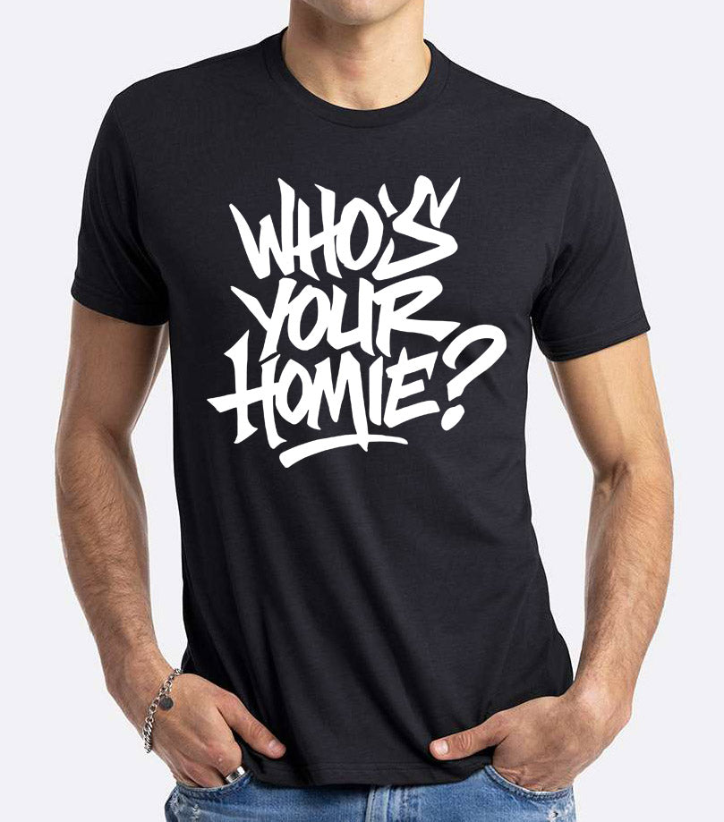 Who's Your Homie? Ida-Homies 2-sided print shirt, Unisex Crew Neck - Black