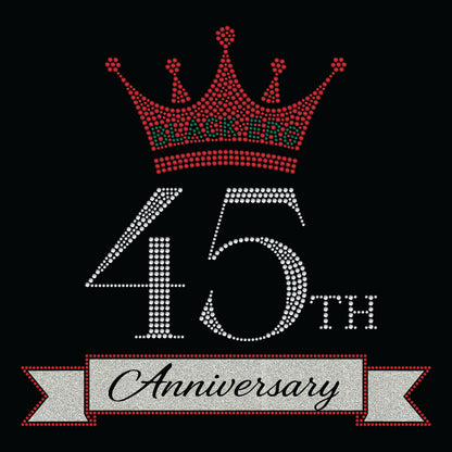 Black ERG 45th Anniversary Bling Tote Bag, Black