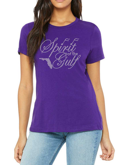 Spirit of the Gulf Chorus Rhinestone Women's Relaxed Fit Crew Neck Tee