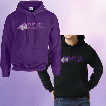 ELEVATE ACADEMY Adult Rhinestone Hoodie - glitter + rhinestones