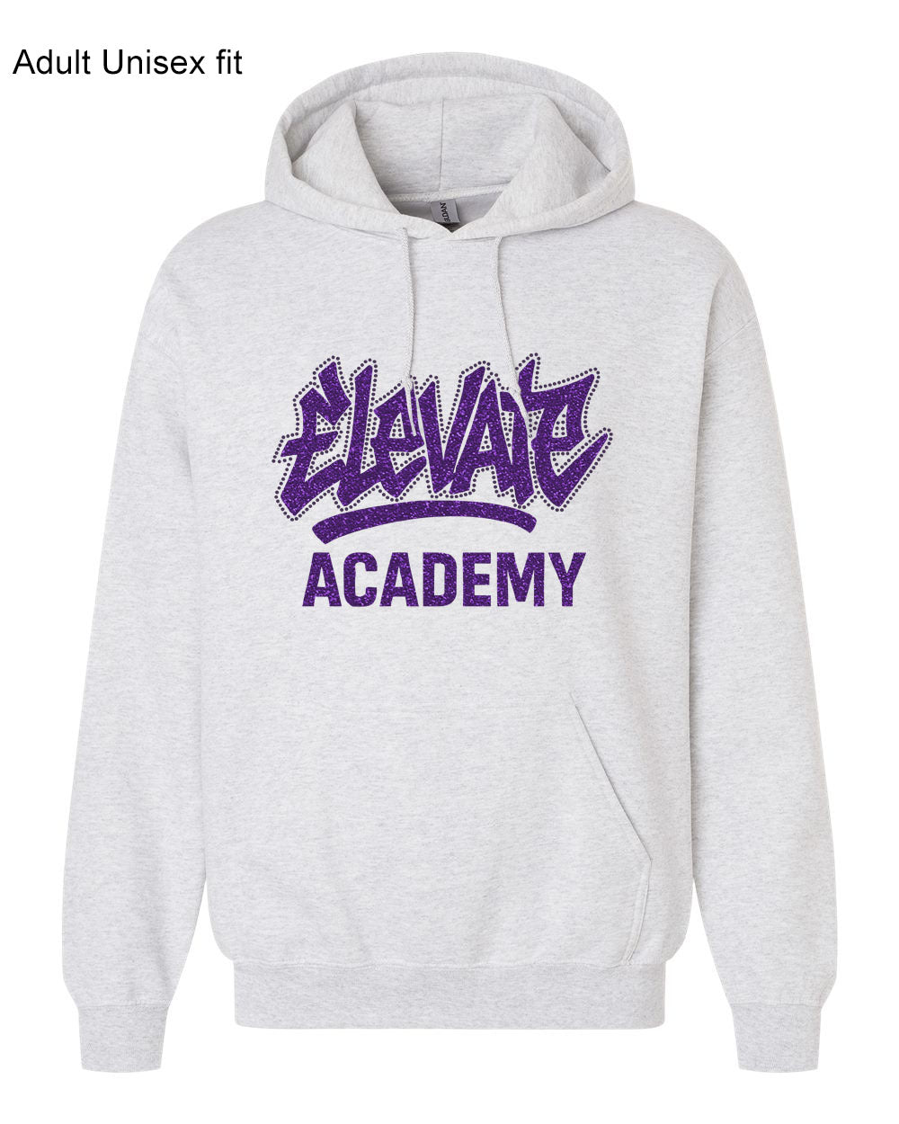 ELEVATE ACADEMY "Graffiti" Adult Rhinestone Hoodie - glitter + rhinestones