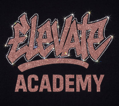 ELEVATE ACADEMY "Graffiti" Adult Rhinestone Hoodie - glitter + rhinestones