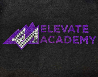 ELEVATE ACADEMY Adult Rhinestone Hoodie - glitter + rhinestones