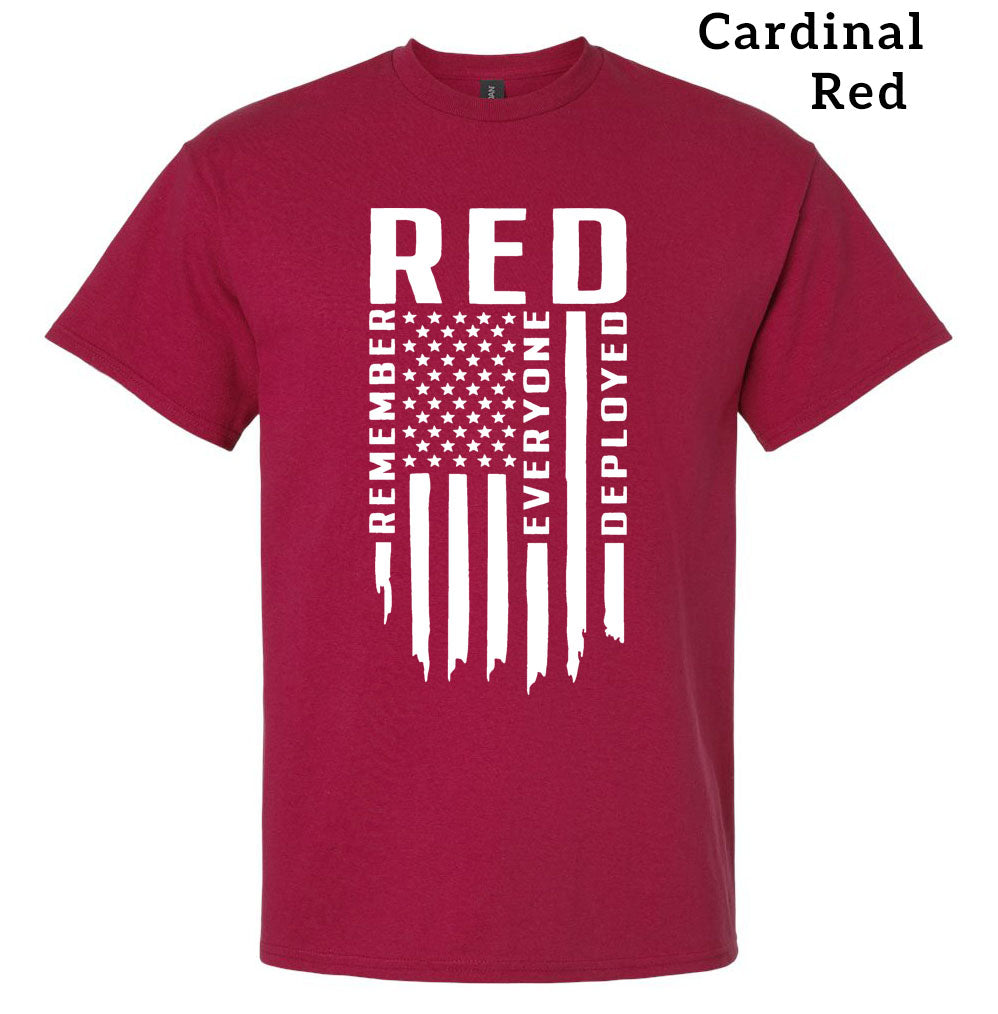 Remember Everyone Deployed - RED - Men's/Unisex Crew Neck - Red