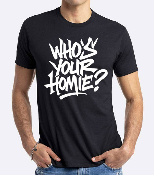 Who's Your Homie? Ida-Homies 2-sided print shirt, Unisex Crew Neck - Black