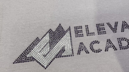 ELEVATE ACADEMY Sweatshirt, Bling lavender crew neck - all rhinestones